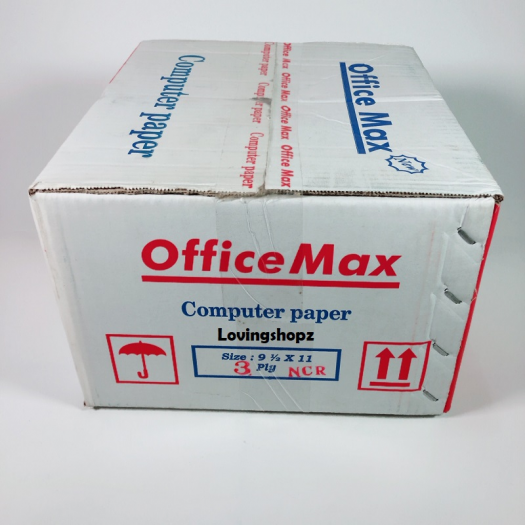 Continuos Form Office Max 91/2 X 11inch , 3Ply