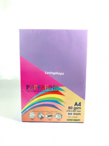 Kertas A4 warna Taro merek Paperfine