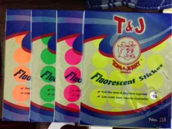 Label Tom & Jerry No.118 Fluorescent, Label Tom and Jerry No.118 Fluorescent
