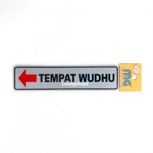 Sticker tulisan Tempat Wudhu ke kiri