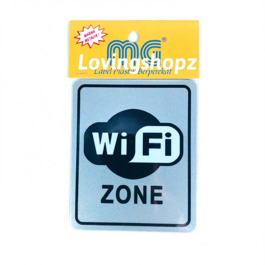 Stiker Wifi Zone