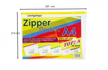 Zipper Pocket A4 Murah merek Topla ZP-9040
