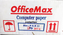 Continuos Form Office Max 91/2 X 11 , 2Ply