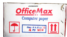 Continuos Form Office Max 91/2 X 11inch , 4Ply bagi 2