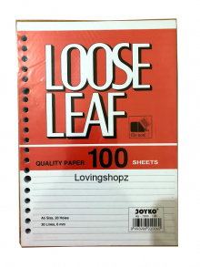 Isi File/Loose Leaf Kecil, isi binder A5
