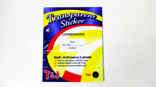 Label Tom dan Jerry No.127 transparan, Label T & J No.127 transparan