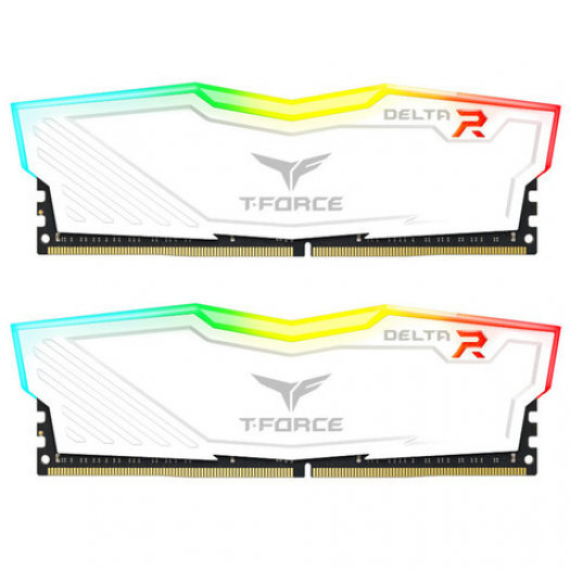 Team Delta DDR4 RGB PC24000 3000Mhz 8GB (2x4GB) White Heatspreader